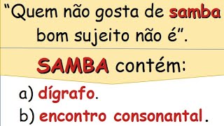 SAMBA DÍGRAFO ou ENCONTRO CONSONANTAL [upl. by Eivi623]