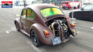 Modified Cars Drag Racing  Turbo Beetle 1800HP RAM 1100HP AWD Civic Turbo 1000HP Turbo S [upl. by Arnaldo478]