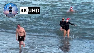 Christmas Swim in Greystones  Ireland  2022 [upl. by Ankney]