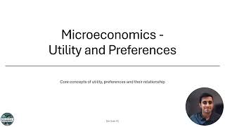 1 Advanced Microeconomics Introduction to Preferences and Rationality [upl. by Debor325]