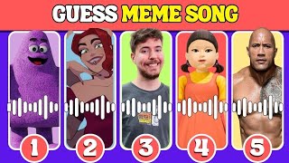 GUESS THE MEME 16 MOST POPULAR MEMES  MrBeast Toothless iShowSpeed That One Guy The Rock [upl. by Ailegave]