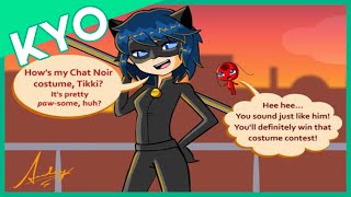 Chat Catches Marinette Cosplaying Hilarious Miraculous Ladybug Comic Dub [upl. by Irtimed]