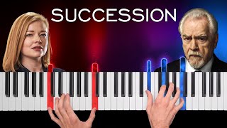 Succession  Main Theme  Piano Cover amp Tutorial [upl. by Alasdair196]