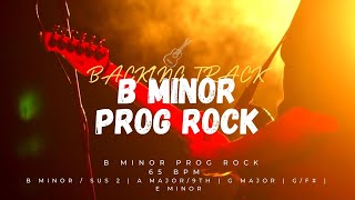 Progressive Rock Backing Track in B Minor  65bpm  Piano Organ Bass Drums  Pink Floyd Style [upl. by Labina]