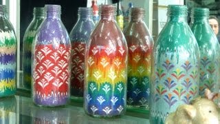 Learn how to do the sand art bottle 1 by Rezan Yusef [upl. by Ardnoet554]