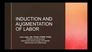 labor induction and augmentation [upl. by Schreib701]