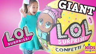 LOL SURPRISE GIANT BALL OPENING WORLDS BIGGEST Limited Edition Doll Unboxing Kids Toys and Joys [upl. by Danie]