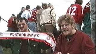 Portadown FC fans Ding at Glenavon last game of season 1994 1995 [upl. by Enerehs]