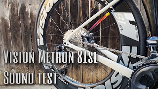 Vision Metron 81 SL  Hub Sound  Cycling 700c Wheelset Sound Test  ASMR [upl. by Nochur594]