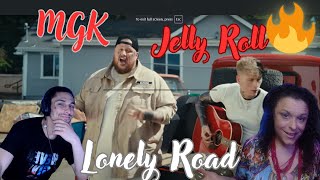 GFS FIRST REACTION TO MGK FT JELLY ROLL  LONELY ROAD OFFICIAL VIDEO REUPLOAD EVS REACTION [upl. by Laith]