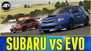 Forza 6 Online  SUBARU WRX STi vs MITSUBISHI EVO [upl. by Aihsemek]