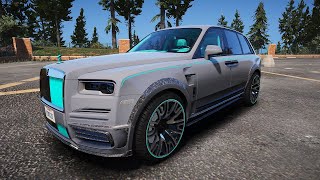 RollsRoyce Cullinan Mansory Addon Tuning Mods for GTA 5 [upl. by Notsa717]