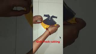 Girls frock cutting✂ idea fashion shortsfeed girlstyle frock [upl. by Covell460]