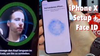 iPhone X Ersteinrichtung inkl Face ID Setup  Deutsch [upl. by Letti697]