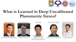 What is Learned in Deep Uncalibrated Photometric Stereo ECCV 2020 [upl. by Erodaeht]