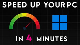 How to Speed Up Your PC Boost Performance in Minutes [upl. by Cherey]