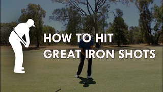 How to hit great iron shots  Golf Instruction by Craig Hanson [upl. by Thurlough]