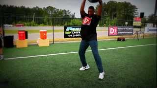 Herschel Walker Workout Medball Tire Flips Circuit [upl. by Ahsekyt]