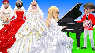 Scary Teacher 3D vs Squid Game Man Wear Dressing Wedding Style Beautiful or Erro 5 Times Challenge [upl. by Neliac]