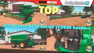 FS22  John Deere S600 Series FD600 by Custom Modding  Farming Simulator 22 New Mods Review 2K60 [upl. by Rumery189]