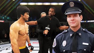 UFC 4  Bruce Lee vs Carey Mahoney EA Sports UFC 4 [upl. by Enilrahc]