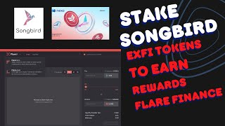 How to Stake Songbird Exfi token to Earn Rewards Passive Income [upl. by Pelson94]