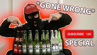 Chugging 10 Beers and Answering QampA 10000 SUB SPECIAL [upl. by Ilario548]