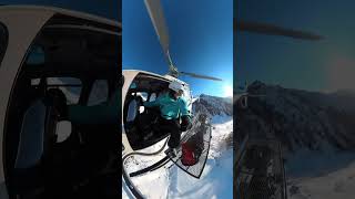 Heliskiing in Dolomites Winter 😍🤤skiing helicopter mtb bikelife winterwonderland dolomites [upl. by Sabine]