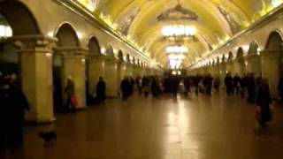 Moscow metro Komsomolskaya Комсомо́льская [upl. by Nola]