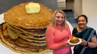 How to Make American Pancake Recipe in Hindi ft Kishanell [upl. by Andonis]