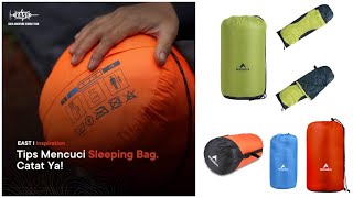 TIPS MENCUCI SLEEPING BAG  EIGER KNOWLEDGE [upl. by Arda967]