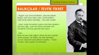 Balıkçılar  Şiir  Tevfik Fikret [upl. by Aubrie]