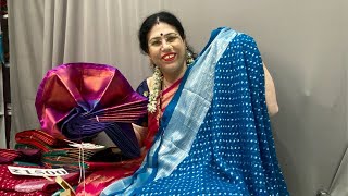 Satin silk saree Collection 🥰  Kasturi Paithani [upl. by Calvin]