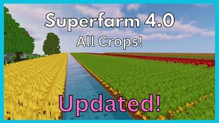 Updated Superfarm All Crops Garden Hypixel Skyblock [upl. by Obmar]