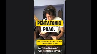 Pentatonic Scale Prac on broadcast bass broadcast [upl. by Ynottirb]