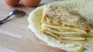 CRÊPES LÉGÈRES SANS LAIT  RÉGIME [upl. by Yarised]