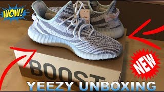 Unboxing The New Yeezy Blue Tints [upl. by Llertnom387]