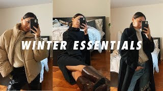 WINTER CLOSET ESSENTIALS  basic pieces for layering [upl. by Obeded]