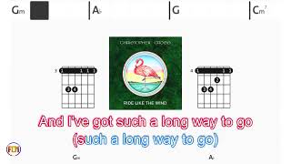 CHRISTOPHER CROSS Ride like the wind FCN GUITAR CHORDS amp LYRICS [upl. by Nairod]