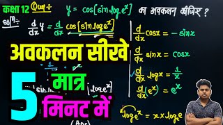 अवकलन अवकलन कैसे करें differentiation kaise kare avkalan  aric vikas sir [upl. by Adnilram]