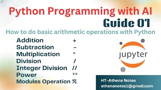 01 How to do basic arithmetic operations with Python             Beginner Tutorial [upl. by Sass]