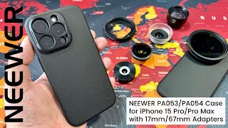 NEEWER Case for iPhone 15 Pro  Pro Max with Lens amp Filters 17mm  67mm Adapters [upl. by Gold572]