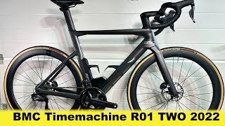 BMC Timemachine R01 Two 2022  szosa aero Shimano Ultegra Di2 2x12 koła karbon CRD501SL kokpit [upl. by Yram]