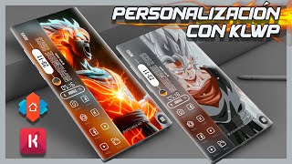 🔥 PERSONALIZAR ANDROID con KLWP ¡Cómo TRANSFORMAR TU CELULAR al Estilo DRAGÓN BALL   SETUP ANIME [upl. by Walliw]