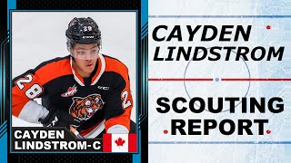 CAYDEN LINDSTROM Highlights  2024 NHL Draft [upl. by Anabella]