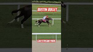 Bustin Bullet and apprentice Micah Husbands score in race 7 GulfstreamPark [upl. by Gardener]