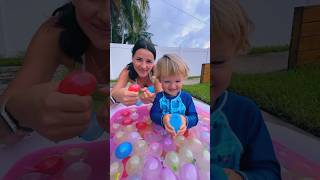 He made MAGIC BALLOONS for the POOL 😱🎈🥰 shorts martaandrustam khamitovy shortvideo [upl. by Rratsal370]