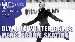 III Olympic Winter Games  Mens Figure Skating  Lake Placid 1932  ISU Archives [upl. by Anuahsat]