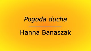 Pogoda ducha  Hanna Banaszak karaoke cover bez linii melodycznej [upl. by Kizzee]