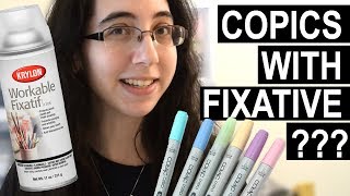 Copic Markers  Fixative And other marker brands [upl. by Grekin]